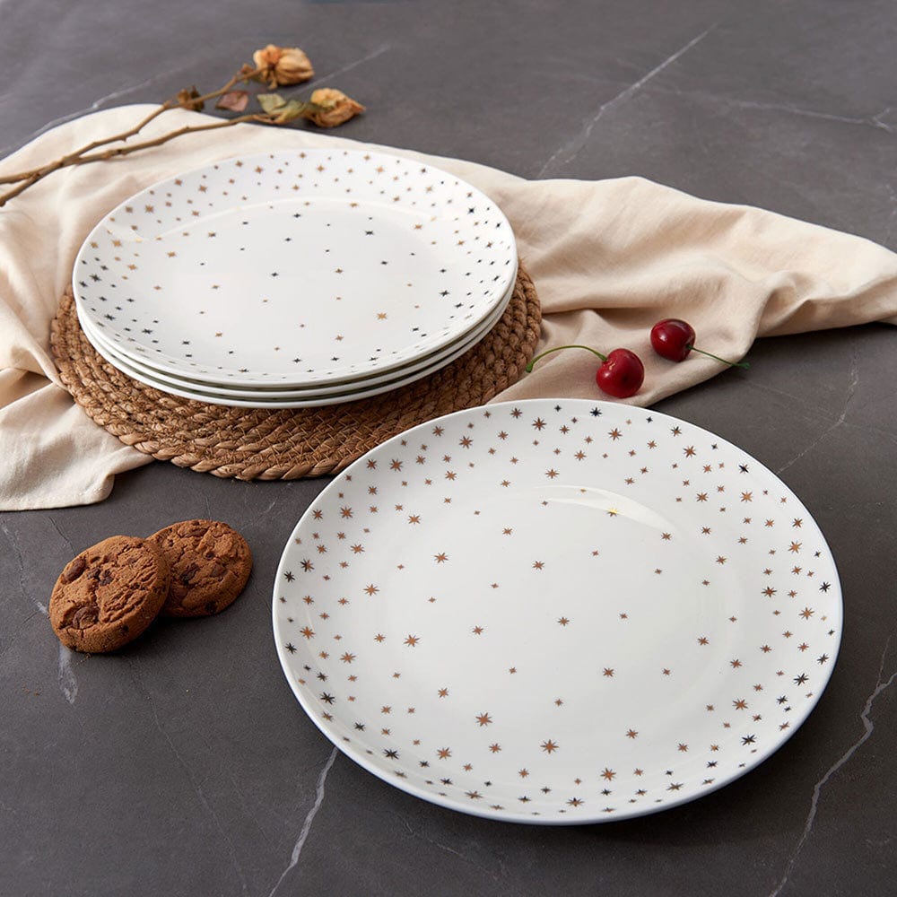 Millie Gold Set of 4 Dinner Plates - Image 2