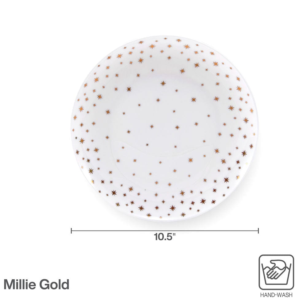 Millie Gold Set of 4 Dinner Plates - Image 4