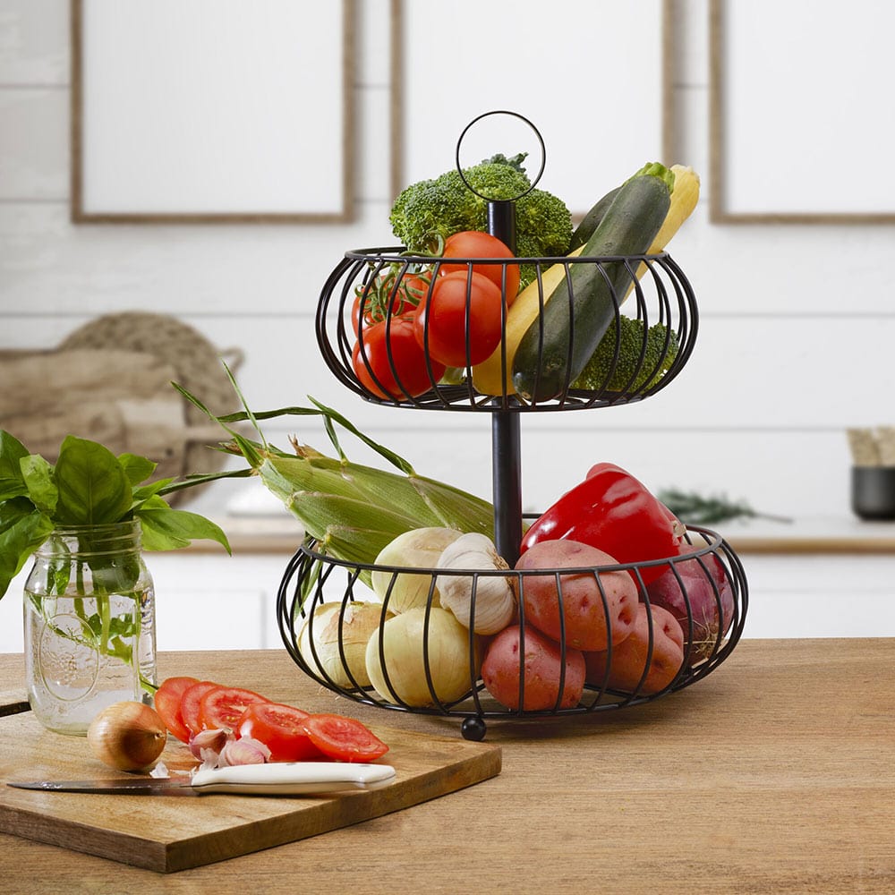 Monroe 2 Tier Fruit Storage Basket - Image 4