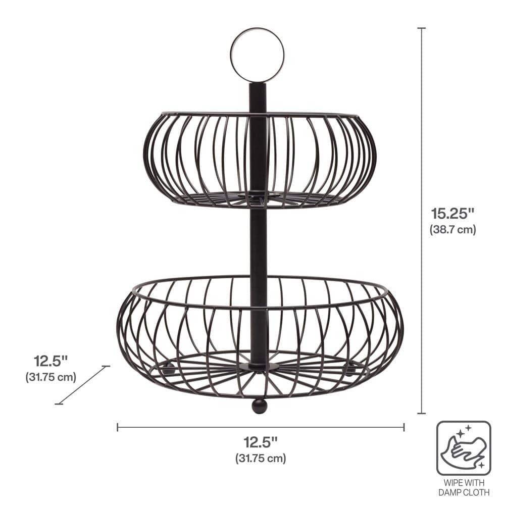 Monroe 2 Tier Fruit Storage Basket - Image 5