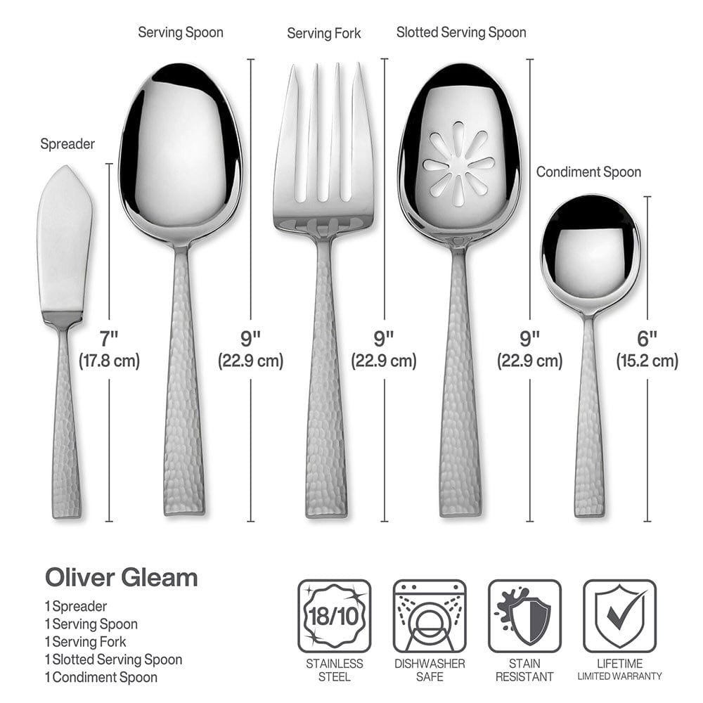 Oliver Mirror 65 Piece Flatware Set. Service for 12 - Image 8