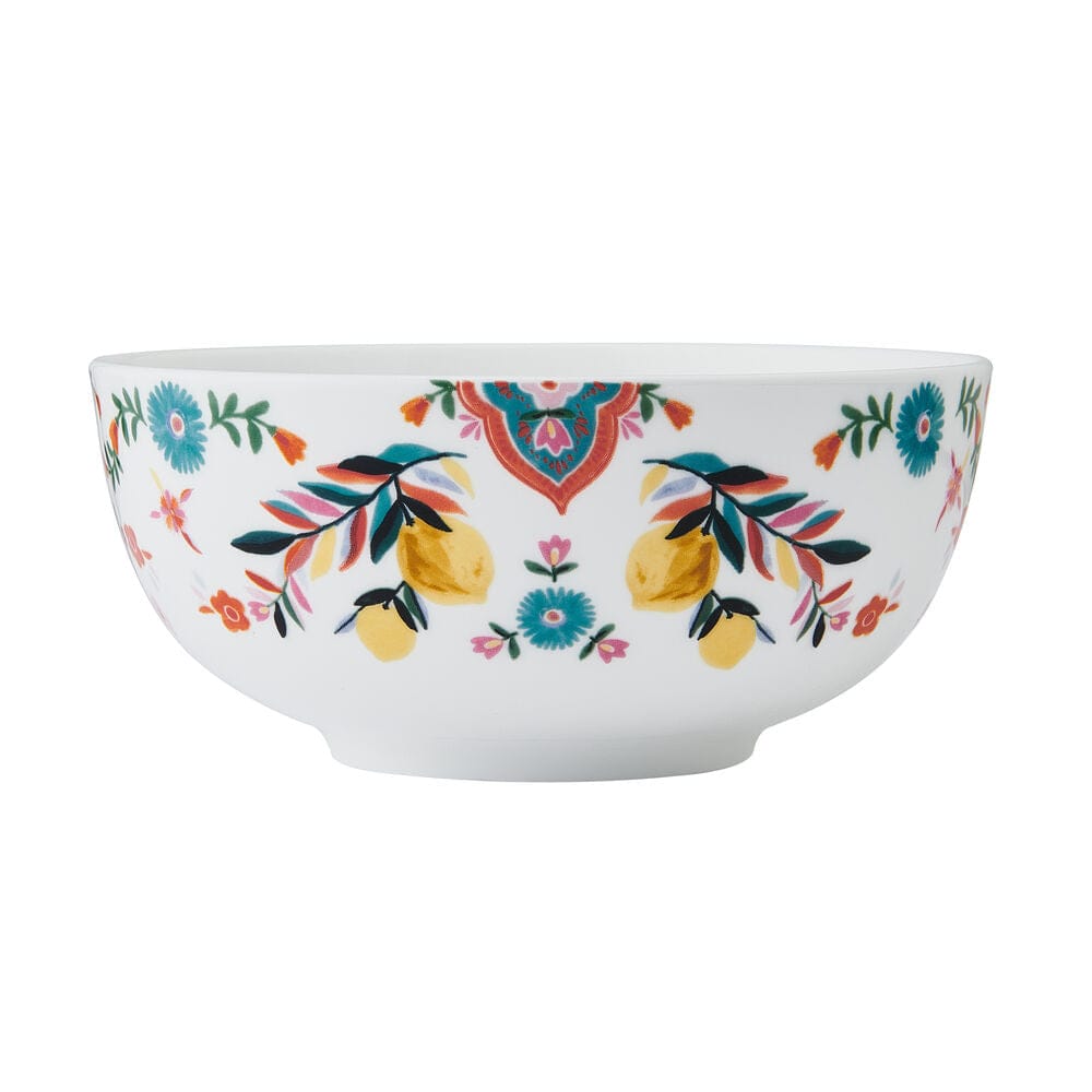 Painted Medallion Set of 4 Soup Cereal Bowls - Image 7