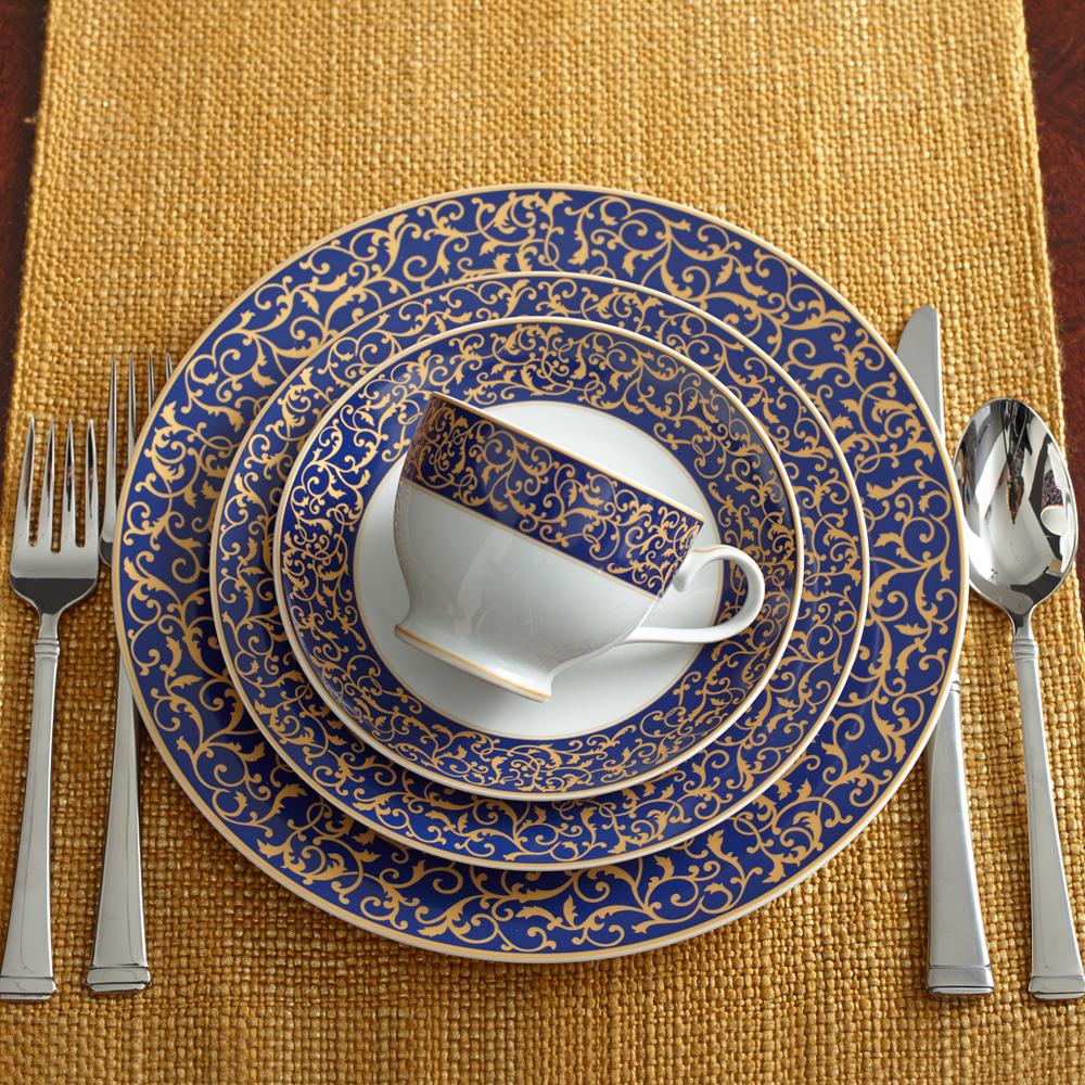 Parchment Cobalt Dinnerware Set - Image 2