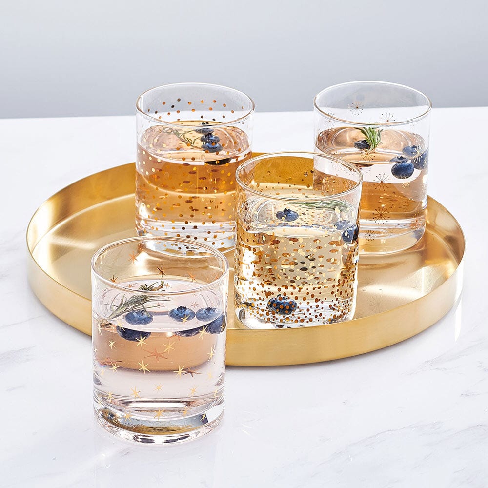 Party Set of 4 Double Old Fashioned Whiskey Glasses - Image 2