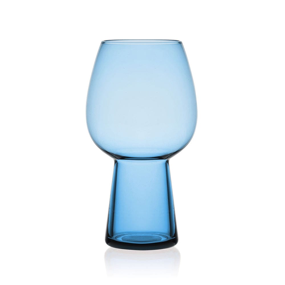 Phoebe Blue Set of 4 Goblet Beverage Glasses - Image 3