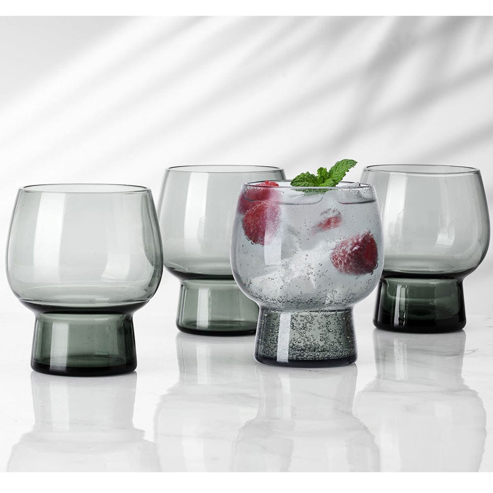 Phoebe Smoke Set of 4 Double Old Fashioned Glasses - Image 2