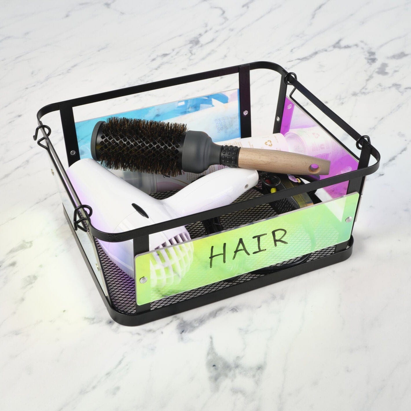 Ava Iridescent Stackable Storage Basket - Image 5