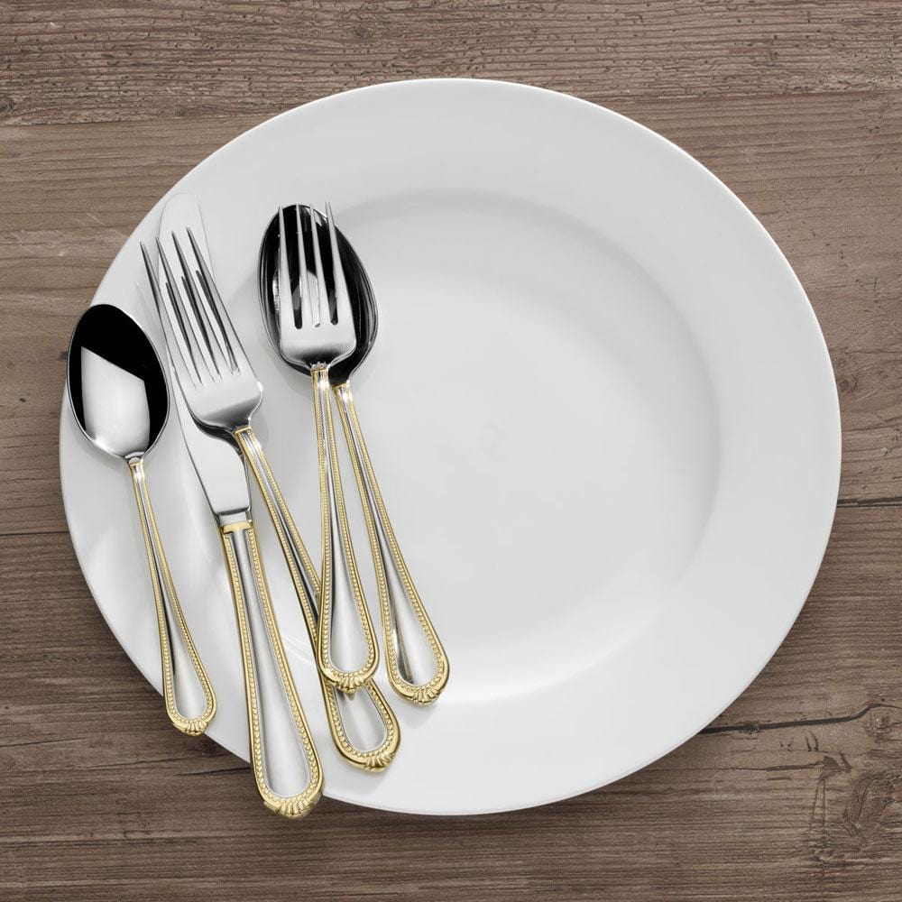 Regent Bead Gold 65 Piece Flatware Set. Service for 12 - Image 2