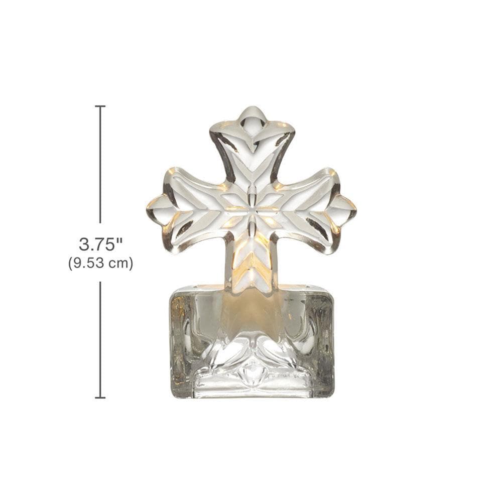 Rejoice Cross Tealight Holder with Votive. 3.75 Inch - Image 2
