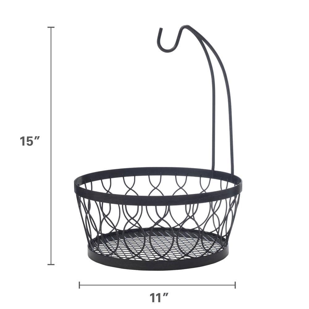 Rustic Farmstand Fruit Basket with Banana Hook - Image 3