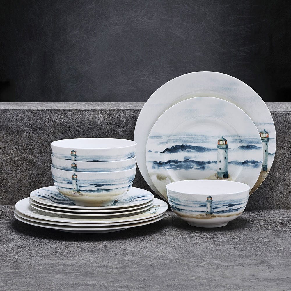 Seaside 12 Piece Dinnerware Set. Service for 4 - Image 4