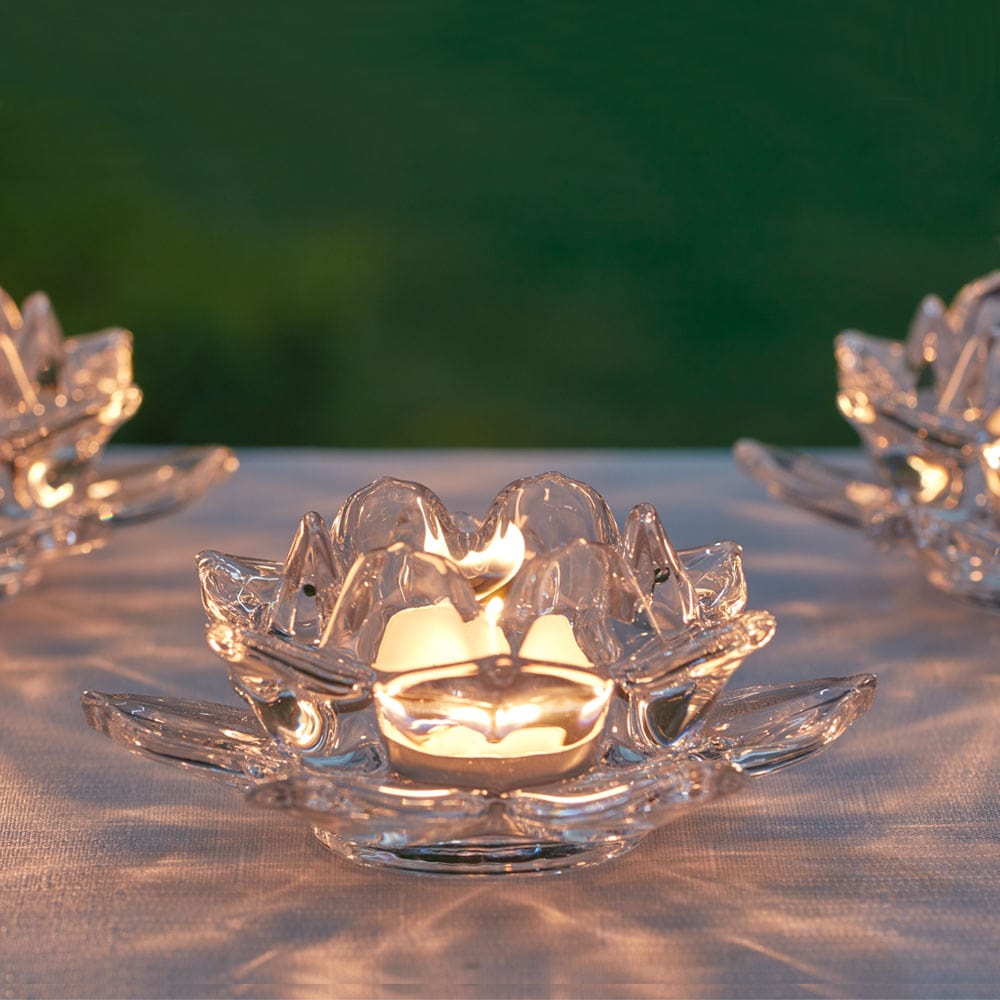 Set of 12 Flower Votive Holders Gift Favor - Image 2