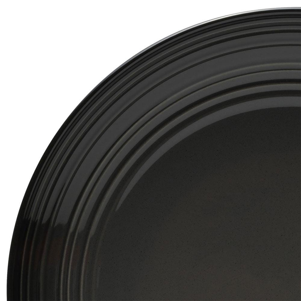 Swirl Black Coupe with Graphite Ombre Accent 4 Piece Place Setting - Image 3
