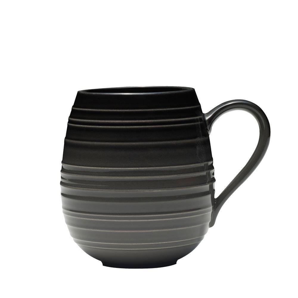 Swirl Black Coupe with Graphite Ombre Accent 4 Piece Place Setting - Image 7