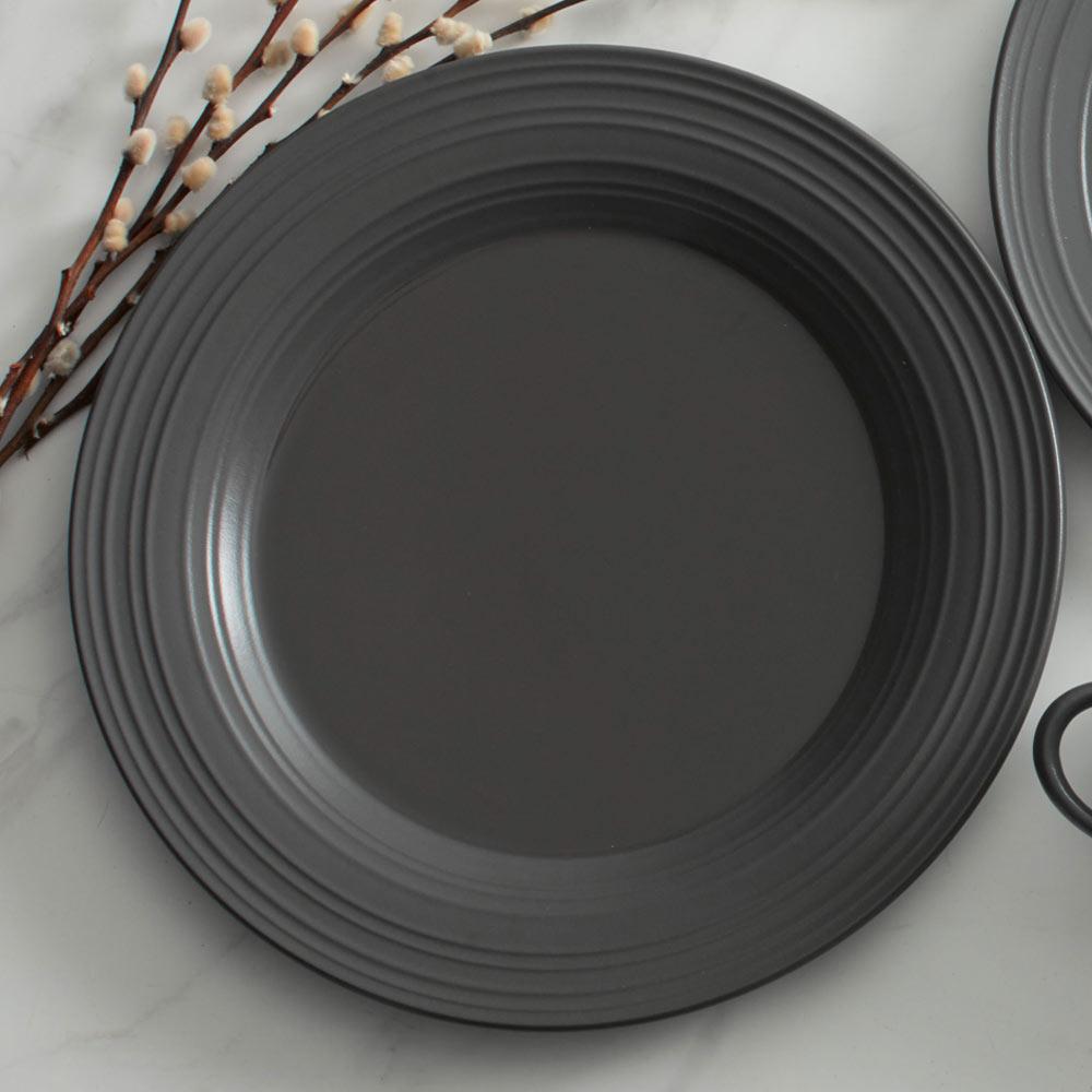 Swirl Graphite Round Platter - Image 2
