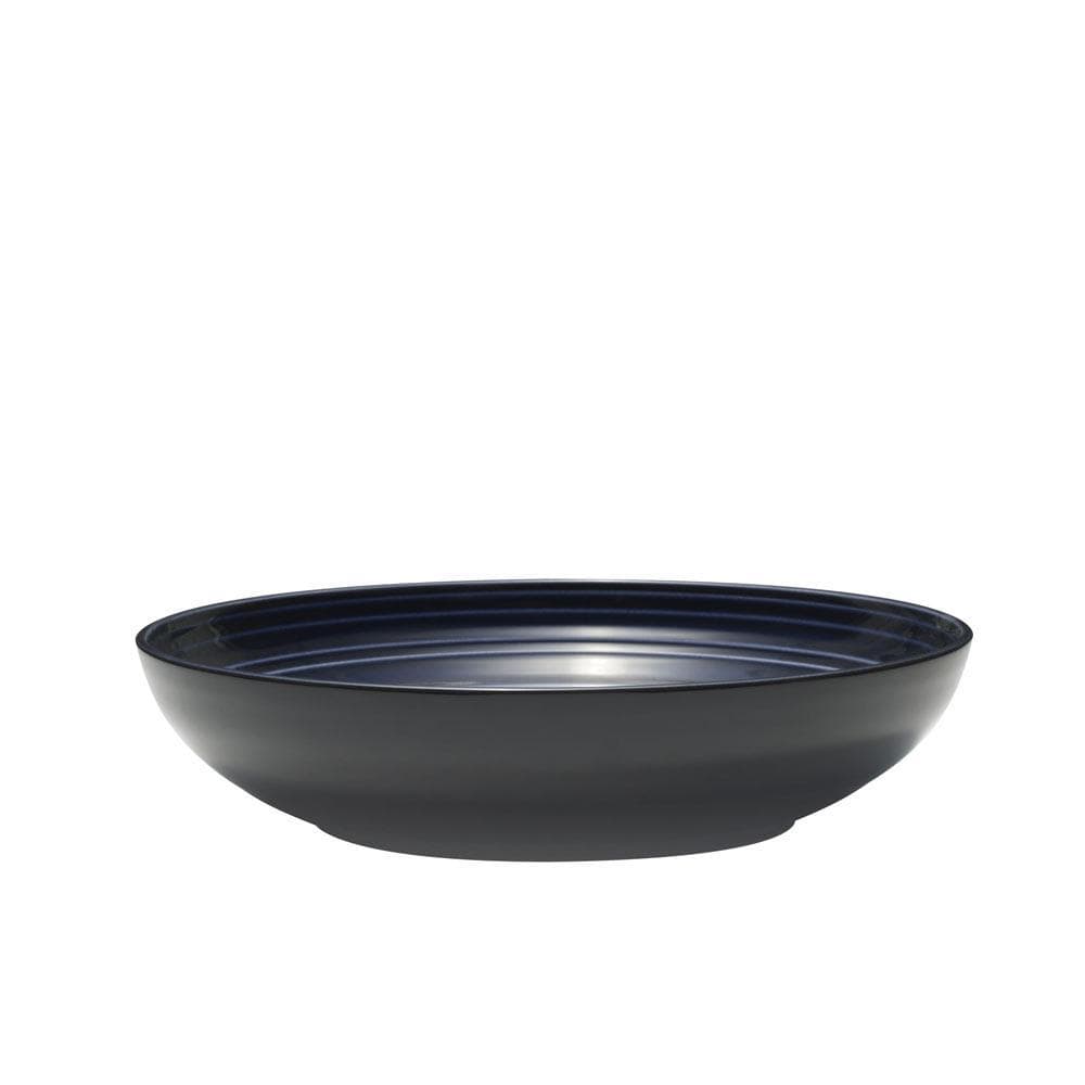Swirl Black Coupe with Cobalt Ombre Accent 16 Piece Dinnerware Set. Service for 4 - Image 5