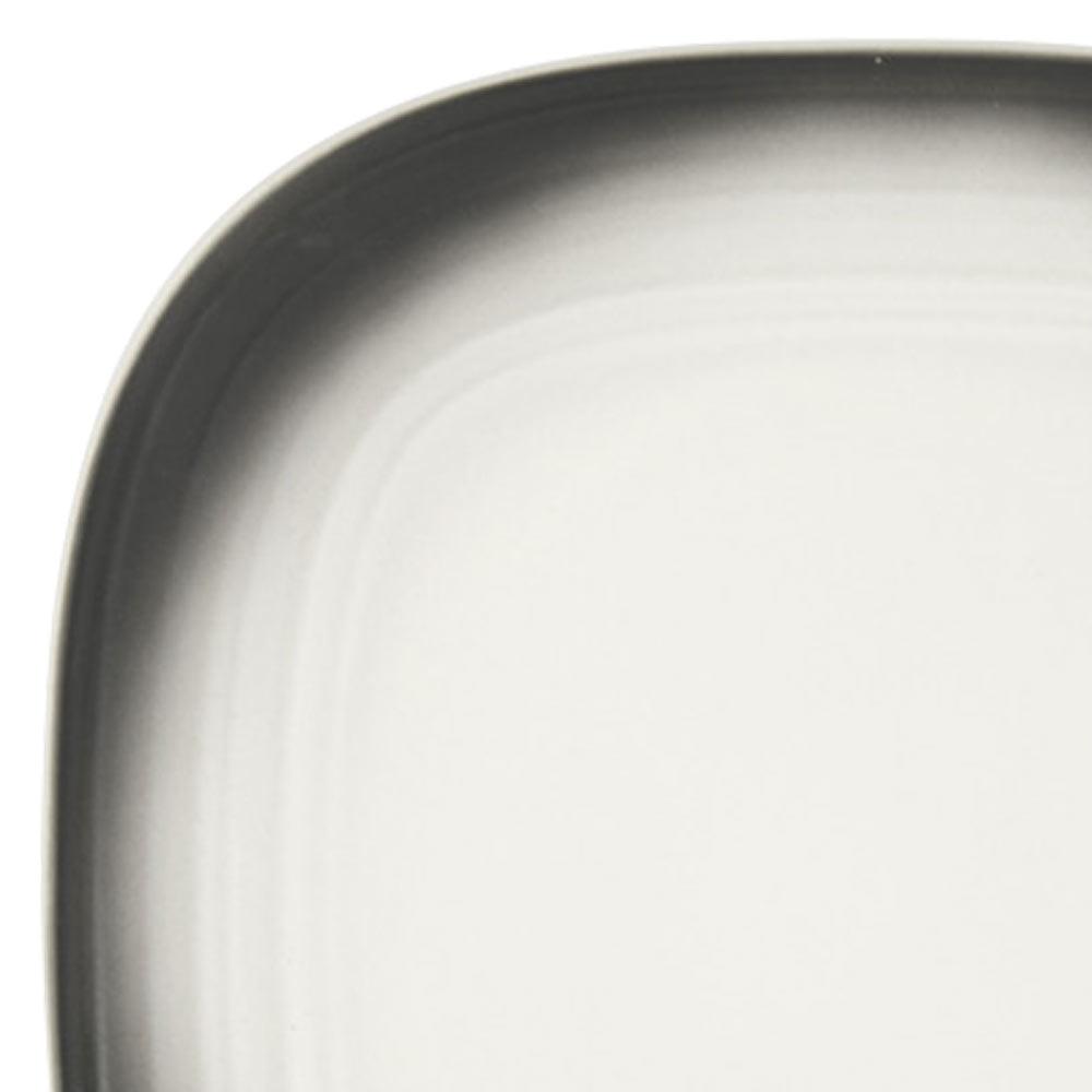 Swirl Ombre Graphite Square 16 Piece Dinnerware Set. Service for 4 - Image 3