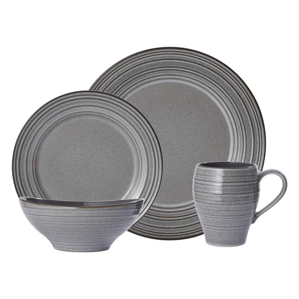 Swirl Speckle Graphite 16 Piece Dinnerware Set. Service for 4 - Image 9