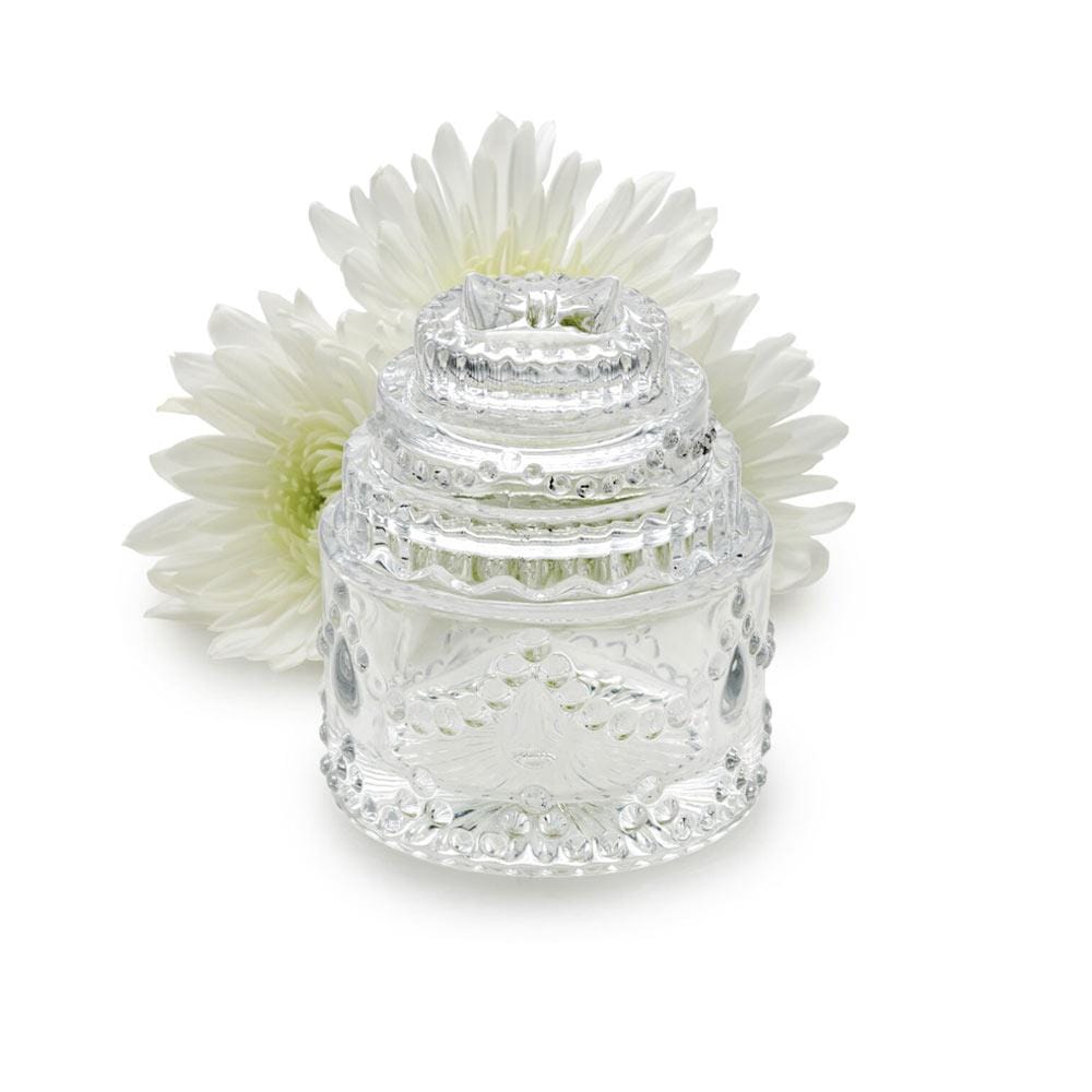 Tiered Wedding Cake Glass Covered Box Gift Favor - Image 4