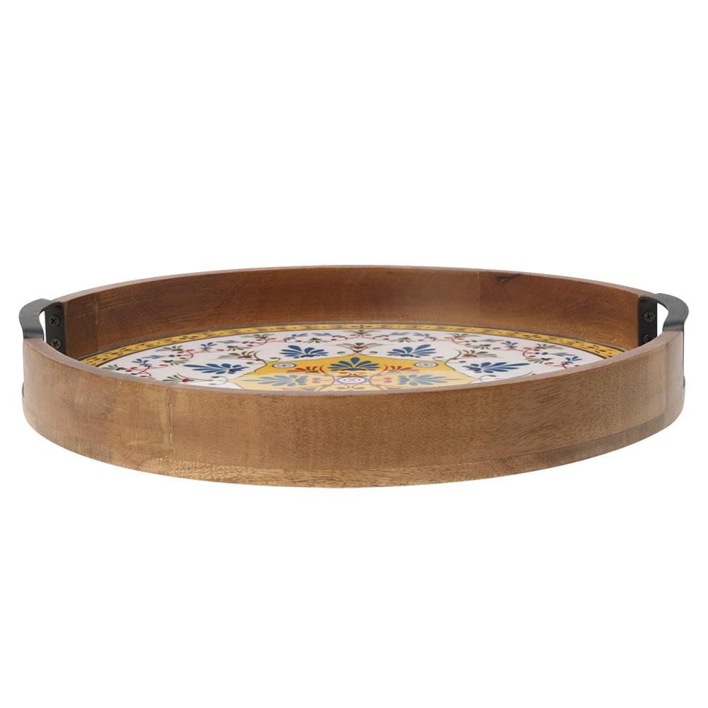 Tile Design Lazy Susan Serve Tray - Image 3