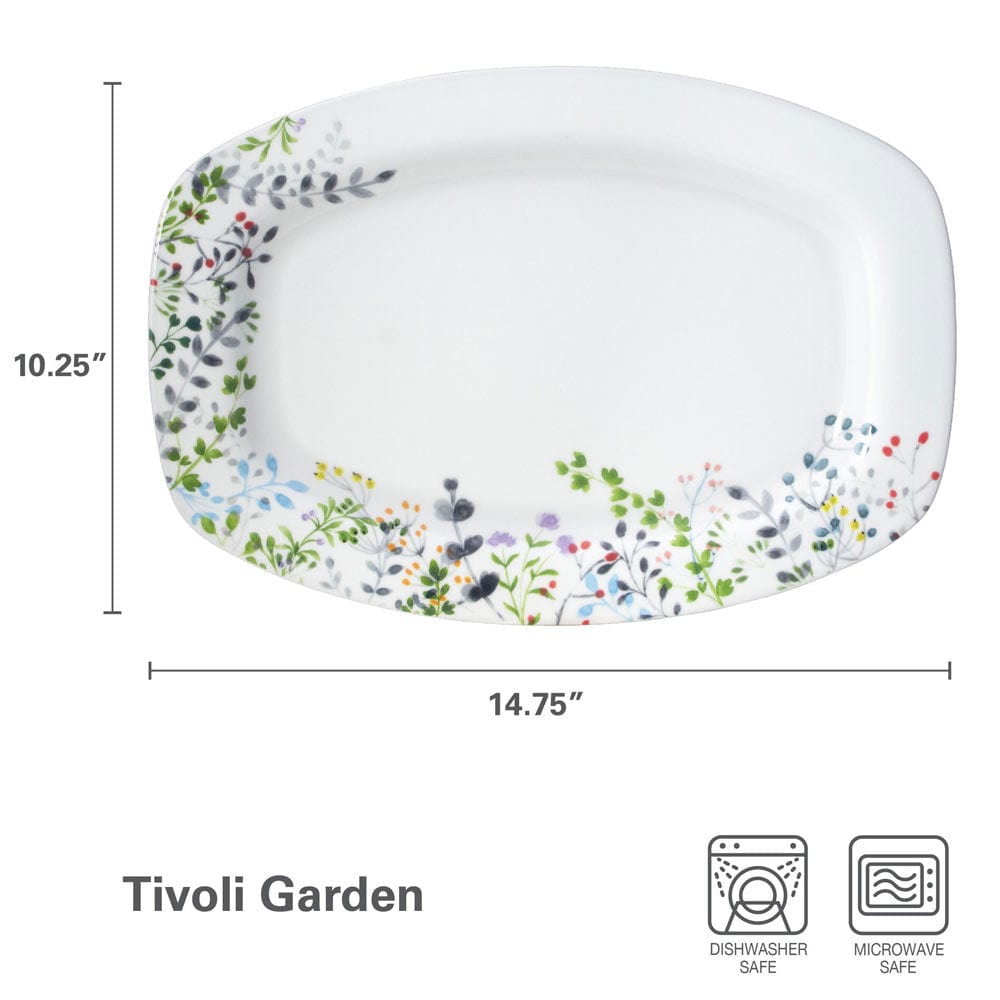 Tivoli Garden Rectangular Platter. 14.75 Inch - Image 4