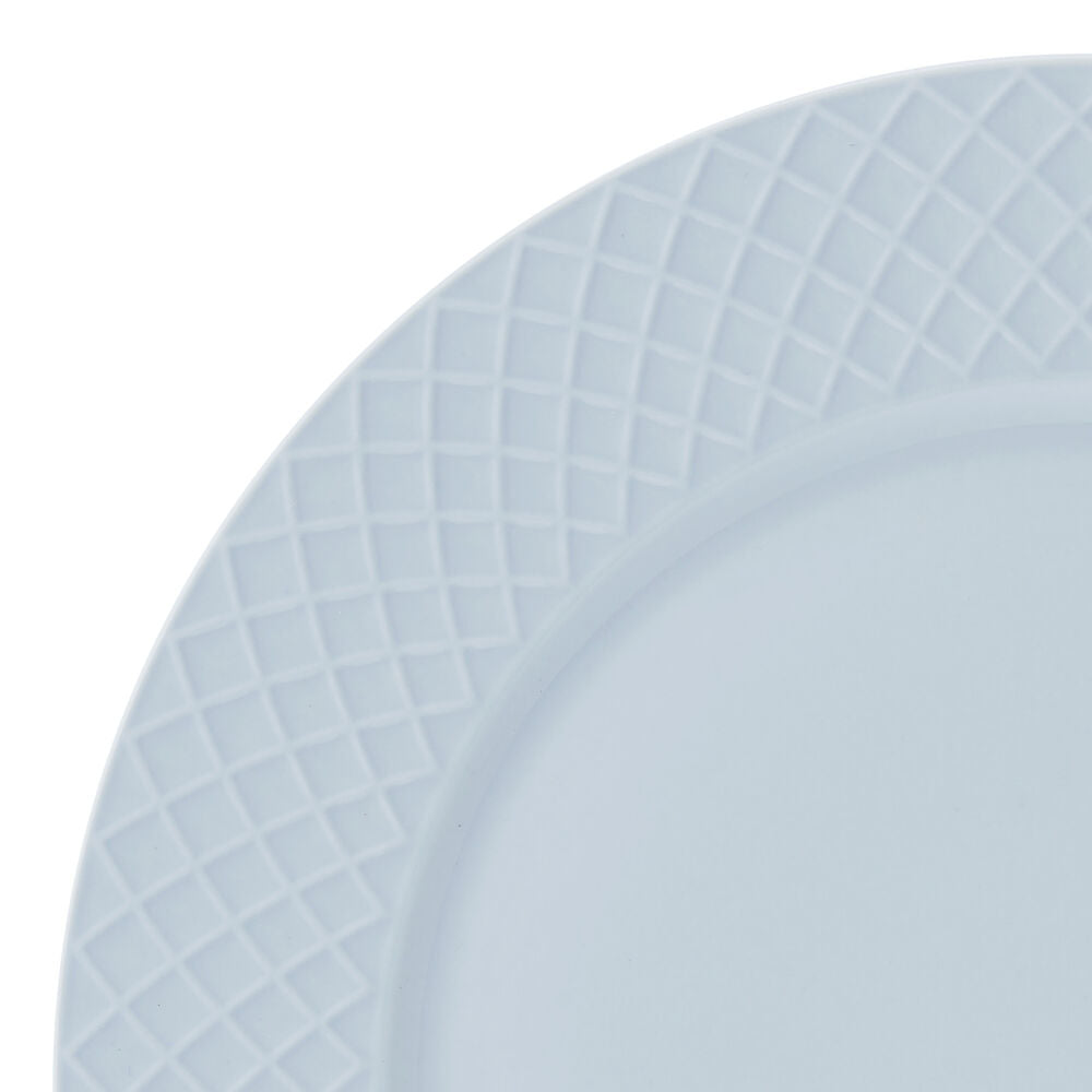 Trellis Misty Blue 12 Piece Dinnerware Set. Service for 4 - Image 8