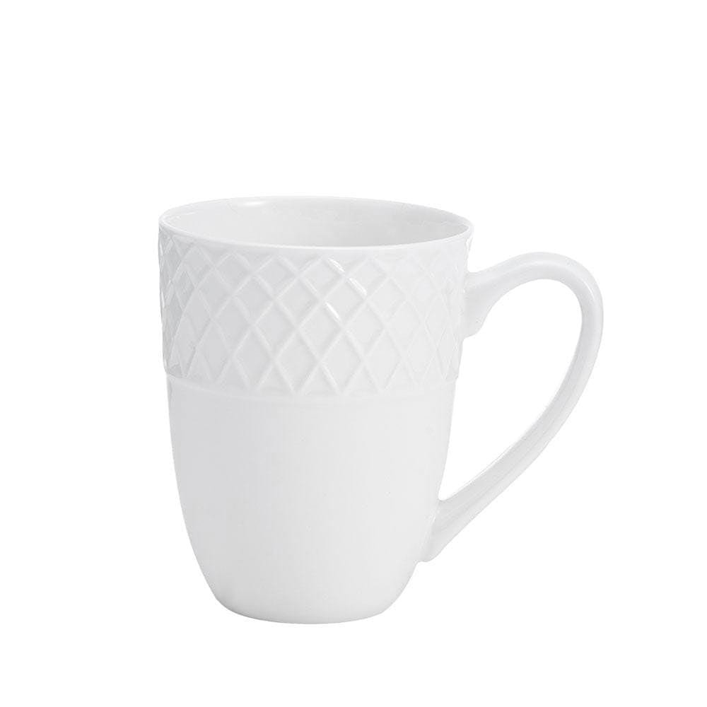 Trellis White 36 Piece Dinnerware Set. Service for 6 - Image 8