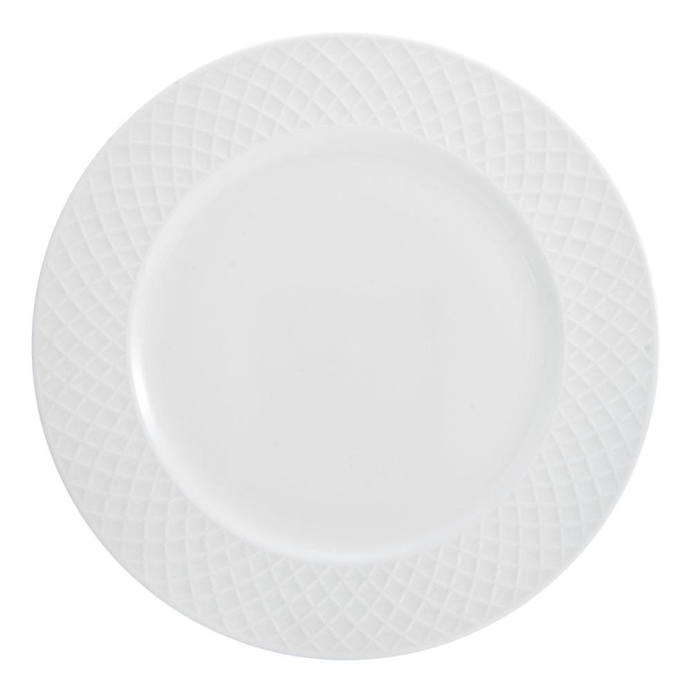 Trellis White 36 Piece Dinnerware Set. Service for 6 - Image 5