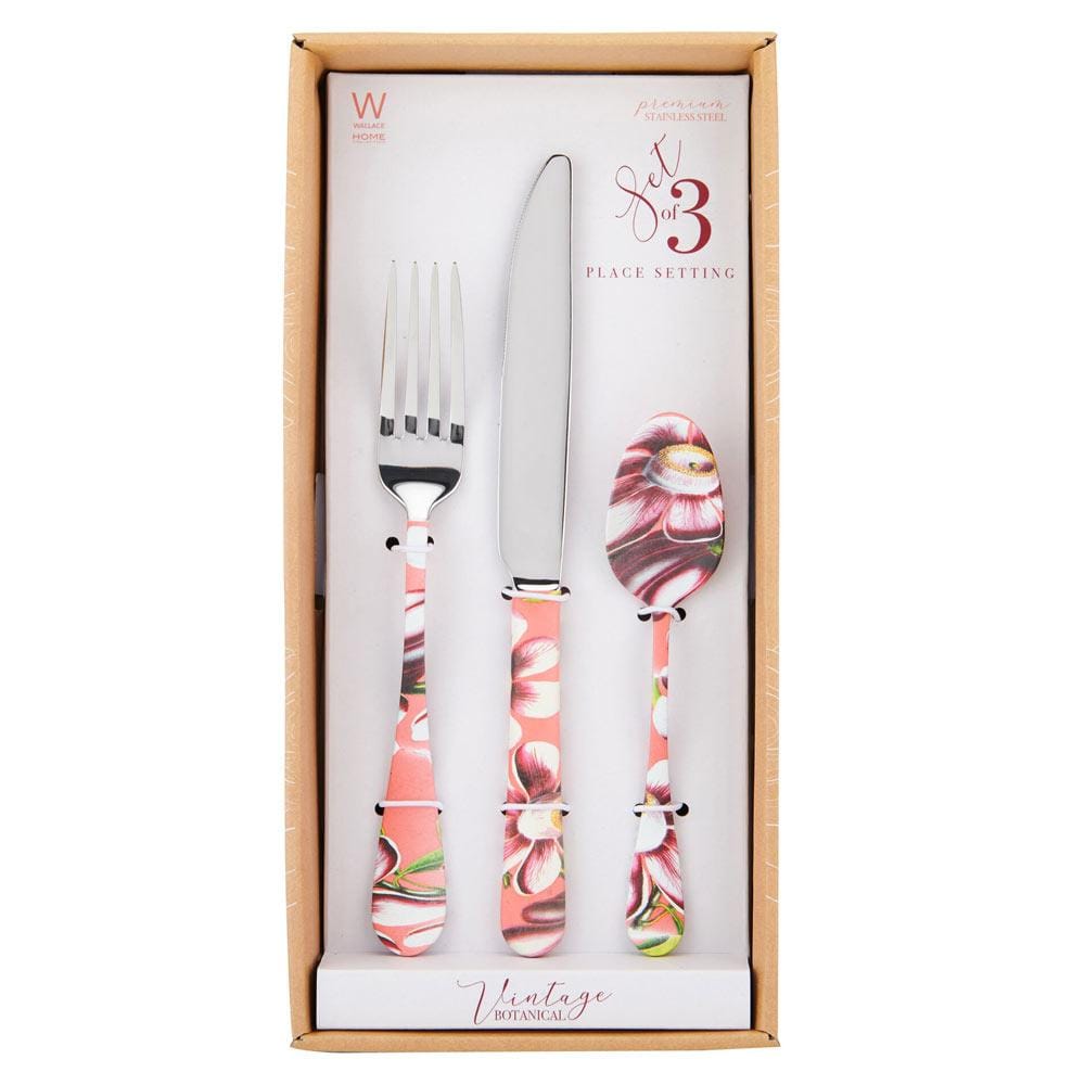 Vintage Botanical 3 Piece Flatware Set - Image 4