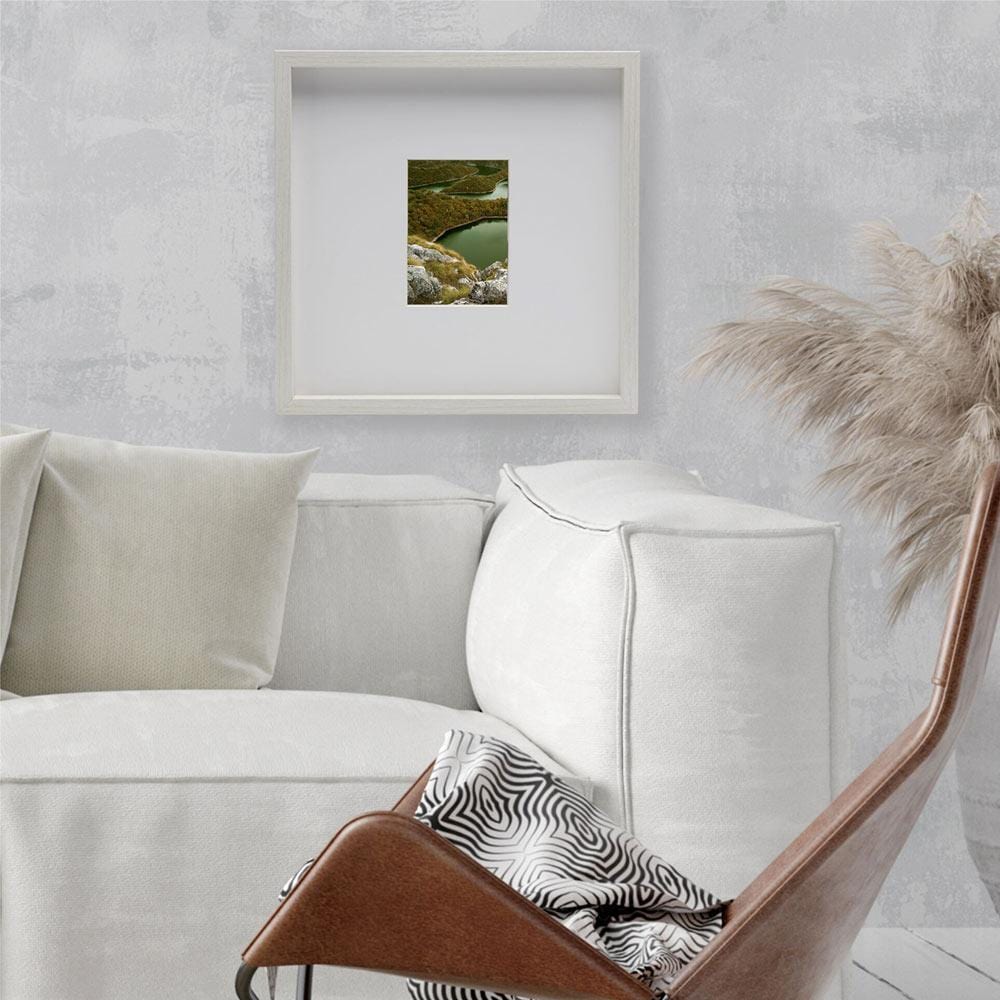 White 15 x 15 Gallery Square Frame. Matted to 5 x 7 - Image 3