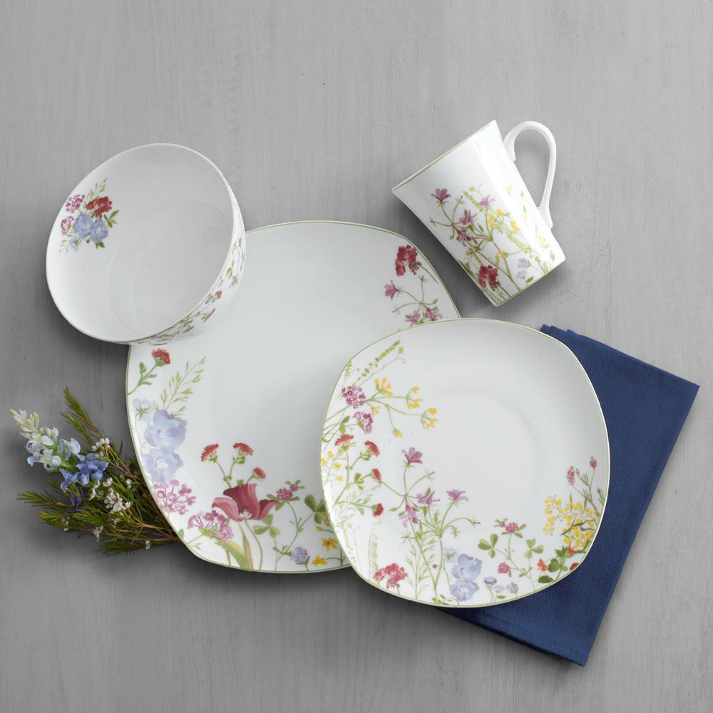 Wildflower Garden Square 16 Piece Dinnerware Set. Service for 4 - Image 2