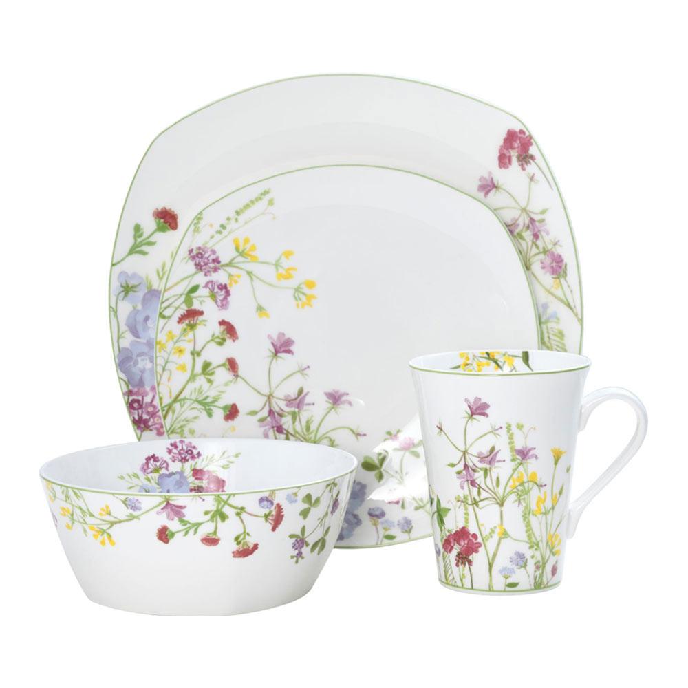 Wildflower Garden Square 16 Piece Dinnerware Set. Service for 4 - Image 5