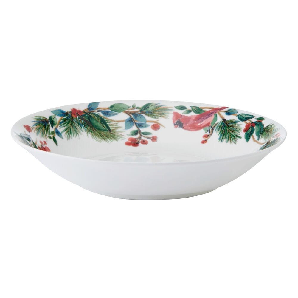 Winter Cardinal Serve Bowl