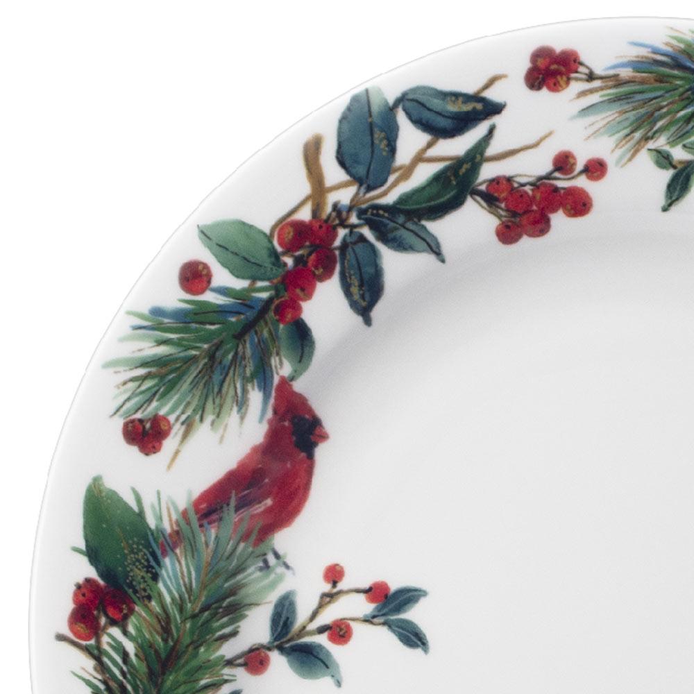 Winter Cardinal 24 Piece Dinnerware Set. Service for 6 - Image 4