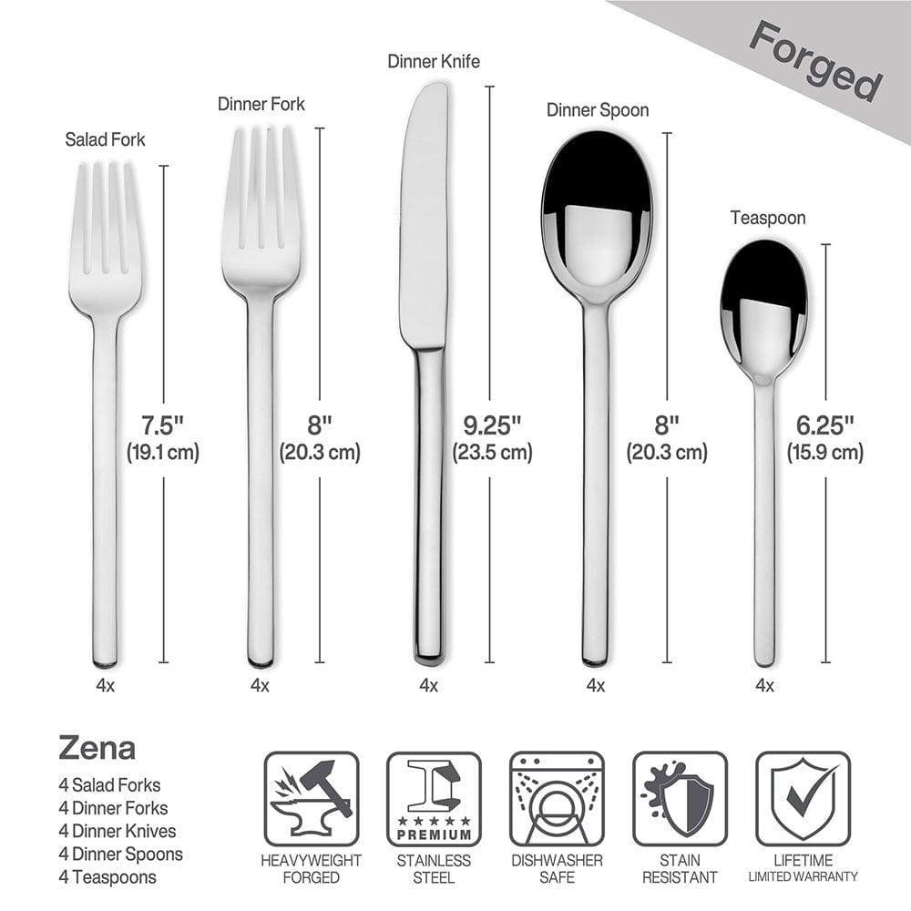 Zena 20 Piece Flatware Set. Service for 4 - Image 5